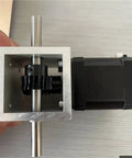 Compact 42 Stepper Motor Packed With An Ultra Quiet Worm Gear Reducer One X Twenty Ratio delivering high torque with alloy housing.
