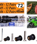 36 Pairs M4 M5 M6 Neoprene Well Nuts With Stainless Steel Screws Kit For Kayak Boat Marine Windscreens And Motorcycles