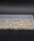 Hex Standoff Spacer Kit With 300 Pieces In Brass And Plated Iron, Multipurpose Mounting Pillars For Motherboard And Electronics DIY Projects, Workhorse Durability And Easy Install Fastener System in plastic organizer case