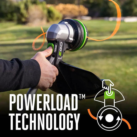 Power+ 15-Inch Cordless Weed Trimmer With Battery And Charger For Easy Push-Button Line Feeding, Patented Powerload Technology