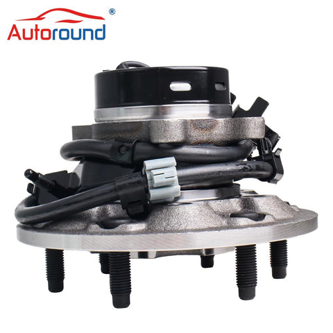 Front Wheel Hub And Bearing Assembly 515106 515107 For 04-08 Chevy Colorado, 06-08 GMC Canyon, side view showing ABS connectors