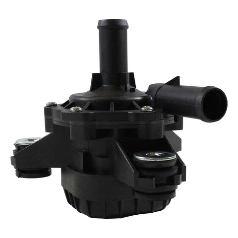 Premium Auxiliary Electric Water Pump For Toyota Mirai Rav4 2013 Through 2020 with black plastic casing and metal rotor.