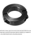 One And One Eighth Inch Bore Double Split Shaft Collar With Set Screw Built Tough Carbon Steel Clamping Collar Black Finish