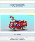 Step By Step CAD For Virtual Technical Scale Models: How To Build A 105 Component vLTm Setup, cover with red LEGO-like vehicle CAD model
