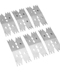 Heavy Duty Stainless Steel Slab Clamping Dogs For Woodworking Jobs, Metal Projects and CNC Work with pointed teeth for strong grip.