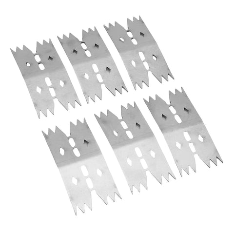 Heavy Duty Stainless Steel Slab Clamping Dogs For Woodworking Jobs, Metal Projects and CNC Work with pointed teeth for strong grip.