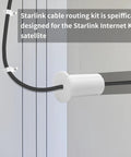 Slick Starlink Cable Routing Kit For One Inch Wall Holes With Heavy Duty Wall Bushing And Snappy Ethernet Grommet For No Hassle Cable Management To Keep Your Setup Snazzy And Weather Sealed Two Pack White displayed in a wall.