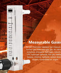 Oxygen Air Gas Flow Meter With Control Valve 1-10 LPM, Easy Hose Barb Connection, acrylic body, shown in industrial setting