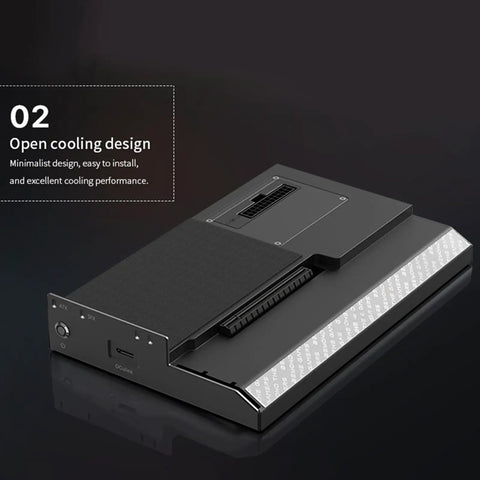 Plug And Play External Gpu Dock For Laptop Graphics Card Expansion PCIE Enclosure with open cooling design visible.