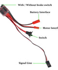 Compact 20A RC ESC Motor Speed Controller 2KHz Forward Reverse Brush Brake 2S For Remote Control Boats Cars Tanks Mod Kits
