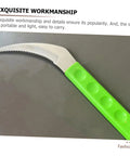Close-up of Two Pack Stainless Digger Sickle Long Handle Garden Tool For Weeding Harvesting Grass Cutting and Mulching