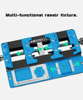 PCB Fixing Holder IC Chip Maintenance Fixture All In One Circuit Board Repair Station Dual Axis High Temperature Resistant Positioning Table For Phone Repair Pro Grade Gear seen from top