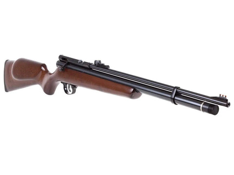 Chief PCP Air Rifle In.22 Caliber With Classic Hardwood Stock And Brown Finish, Dope Build For Target Practice, Small Game