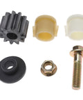 19 Tooth Steering Sector Pinion Gear Replacement For LA100 LA102 LA105 LA115 LA125 LA130 LA135 LA140 LA145 LA150 LA155 LA165 LA175 Lawn Tractors Beefed Up Steel With Anti Rust Coating Fits GX21924BLE GX20053 GX20054 GX21994, shown with bolts and bushings