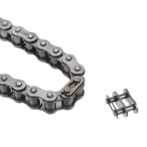 Beefy Heavy Duty Roller Chain For Motorcycles And Bikes One Half Inch Pitch Five Feet Long Carbon Steel Industrial Drive Chain