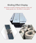 Kick Butt Heavy Duty Pneumatic Steel Strapping Machine Goes Hard On Cargo With Dual Lock Tensioner And Quick Trigger Cutter Sealer Handles 19mm 25mm 32mm Steel Straps Smooth binding different steel types.