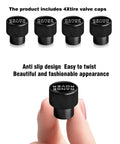 Valve Stem Covers With Car Logo, Metal Tire Valve Caps For Cars, set of 4 aluminum caps showcasing Range Rover logo