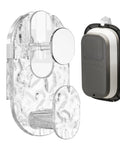 Grippy Wall Mount Hook With Heavy Duty Adhesive Strip No Stress Drilling Required, clear design for easy tile mounting.