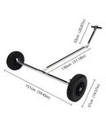 Boat Trailer Dolly Aluminum Alloy For Small Boats Heavy Duty 88 Lb Capacity Trolley With 14.57 Inch PU Wheels dimensions view