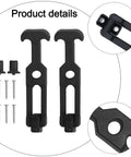 2 Pack T Handle Rubber Draw Latches For Toolboxes Golf Carts Hoods And Trailers Flexible Elastic Catch With Vibration