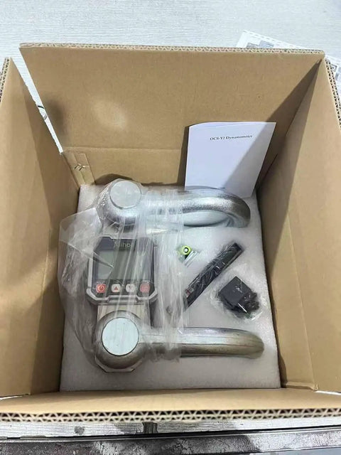 Beefy Digital Pull Dynamometer Crane Scale For Ropes And Cables 10 Ton Capacity 22000 Lbs Wireless Meter with shackles in box