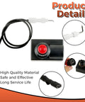 Push Button Ignition Kit For Fire Pit Grill And Gas Burner Spark Generator With Fifteen Point Seven Five Inch Electrode Cable