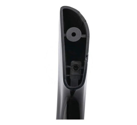Close-up of the black end of Durable 28 7 8 Inch Door Handle Replacement For Range Oven Fits 79036 7904 79071 7907 79090 79094 7909