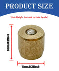 Brass Push Button Grease Oil Cup 8x8mm For Ball Oiler Nipple Hit Miss Engine Lathe Mill Motor, front view