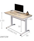 Top Tier Ergonomic Standing Desk With Smooth Crank Lift And Secure Drawer, 120x60cm, adjustable height, modern home office setup.