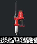 V20 Cordless Grease Gun With 40 Inch Hose, LED Light, 10,000 PSI, Dual Speed Transmission, Variable Trigger, tool only