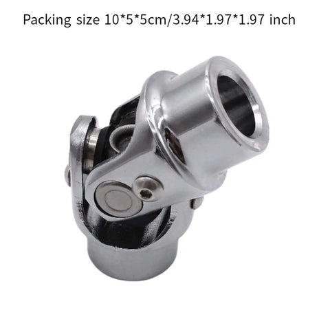 Smooth Single Shaft Universal Joint Made From Premium Stainless Steel For Heavy Duty Car Steering, Quick And Easy Install Kit With 3/4 Inch Ends That Fit Most Vehicles Perfectly, 3.94x1.97 inch