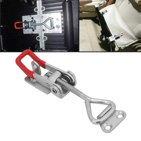 Heavy Duty Carbon Steel Toggle Latch Clamp With Quick Release Triangle Lever High Strength 4002 exposed from side view.
