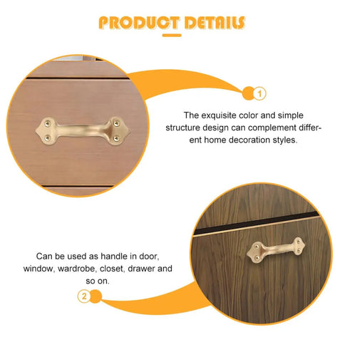Brass Cabinet Handle 125mm Center To Center Matte Finish Modern Door Pulls For Wardrobe Drawers And Window Hardware Easy Install