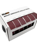 Emery Cloth Roll Set Six Grits 80 150 240 320 400 600 Pro Grade Heavy Duty For Woodworking And Metal 8 Meter Rolls Display Box