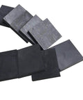 Set Of Five 50x50x50mm Graphite Ingot Blocks For EDM Electrodes, 99.9 Percent High Purity, arranged in overlapping stack