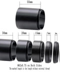 DSLR Macro And Astro Photography Extension Tube Kit T2 7 Piece Gear Set with spacers 3-55mm, M42x0.75 threads both ends