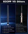 Rear Gas Shocks Absorbers For Toyota Yaris And Scion Xd Fits 2006 To 2011 Yaris And 2008 To 2010 Scion Xd Replacement Pair Shocks 343442 OEM Compatible Smooth Ride Durable Easy Install For A Great Handling, comparison with old shocks.