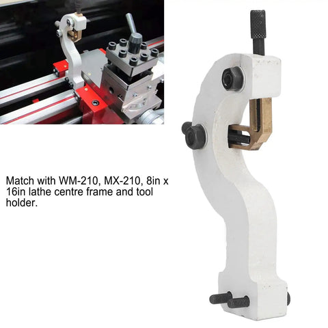 Premium Lathe Rest Steady Fixing Tool For Wood Turning perfect for WM-210 and 8x16 frame, solid die-cast aluminum for stability.
