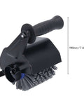 M10 Handheld Burnishing And Polishing Tool For Metal Workpieces with multi-material attachment, 190mm size, black handle
