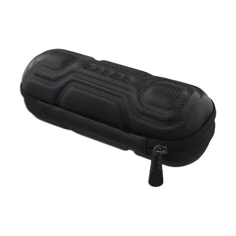 Hard Shell Bike Tool Bag With EVA Bottle Cage And Mesh Pockets Wear Resistant ABS Frame Mount Organizer visible from side angle