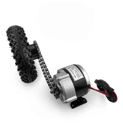 Upgrade Your Dolly Cart With This 24V Dual Drive Electric Conversion Kit. Robust 250W motor with a rugged tire and chain.