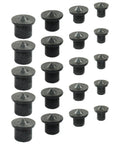 Pro Grade Dowel And Tenon Center Transfer Plugs Set With Black Centering Pins For Accurate Drill Holes In Woodworking, 20 Pieces