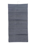 Double Sided Hanging Storage Organizer With Thirty Pockets For Socks Underwear And Clothes Dorm Room Door Wall Mount Space Saving Closet Sorter Game Changer For Tucking Away Clutter Fast Level Up Your Bedroom Setup in grey fabric with strong hooks.