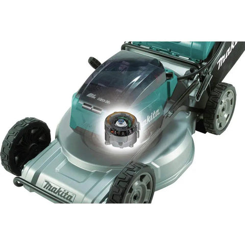 Top Shelf 21 Inch Cordless Lawn Mower Built Ridiculously Tough With A Badass Brushless Motor And Quad Battery Slots To Handle Big Yards Without Gas Grief Tool Only, featuring a close-up of the brushless motor.