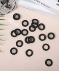 20 Pack Shower Head Gasket Set With Screen Filters And Rubber Washers For One Half Inch Hoses And Fixed Or Handheld Shower Heads, Stainless Steel Seal O Rings To Prevent Leaks And Keep Water Flow Strong, black mesh gaskets and washers