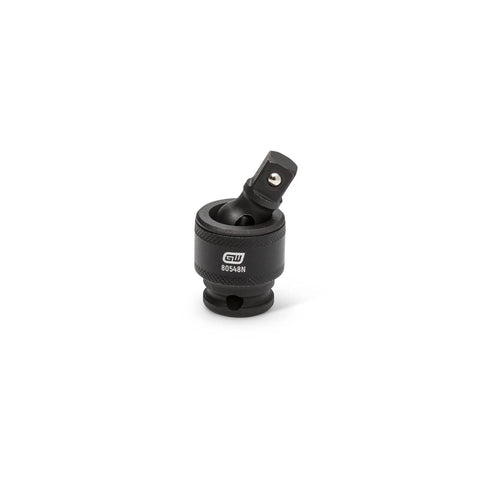 Impact Universal Joint Set, Three Piece For One Quarter Inch, Three Eighth Inch, And One Half Inch Drive, Manganese Phosphate Finish