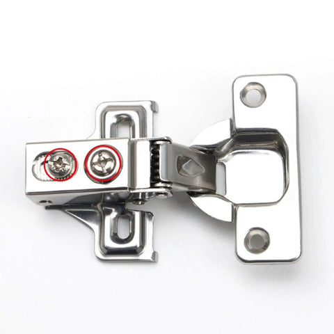 Close-up of Short Arm Hinge Soft Close Cabinet Hinges For Kitchen Face Frame And Bookcases DIY Friendly Dampening