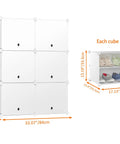Six Tier Shoe Storage Cabinet For 24 Pairs Of Shoes Plastic Shelves Organizer showing unit dimensions and cube size comparison