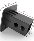 Patriotic 2 Inch Tow Hitch Cover Plug With American Flag Design dimensions, heavy duty trailer receiver cap for Class 3-5