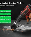 Turn Any Drill Into A Sheet Metal Cutter With This Titanium Drill Nibbler Attachment Cutting Metal Smoothly